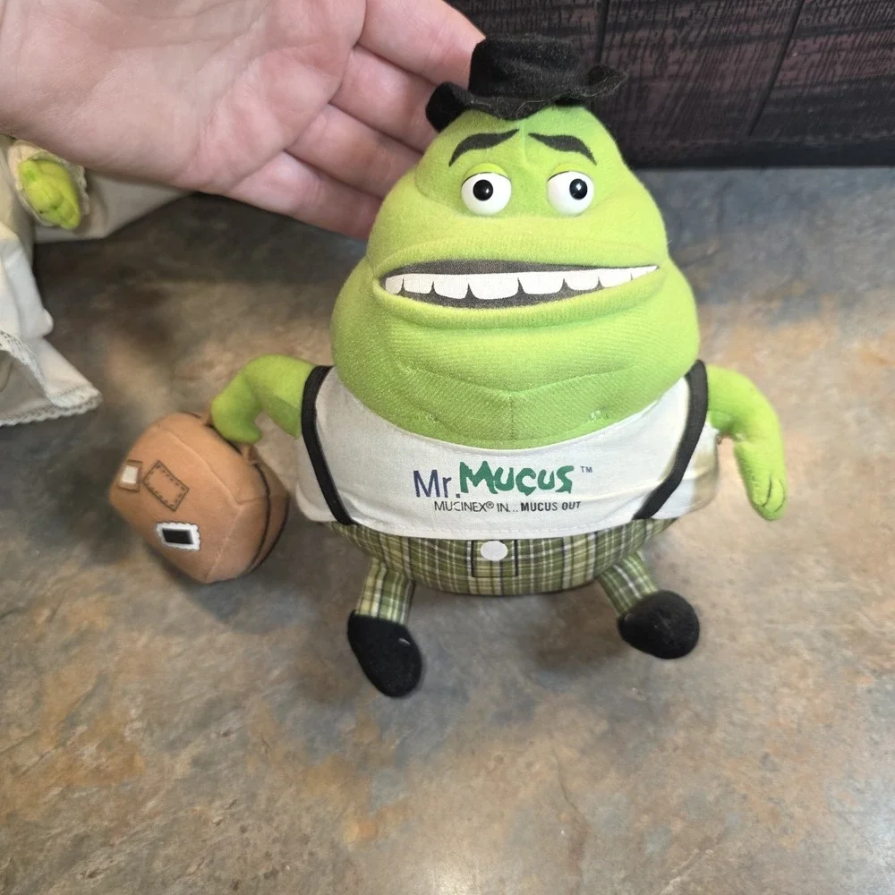 Mr. & Mrs. Mucus Bride & Groom Mucinex Advertisement Promo Plush Stuffed Toys